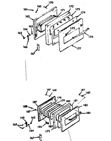 Visi-bake upper & lower door