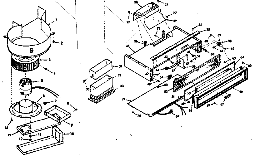 Blower assembly and body section