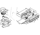 Kenmore 1035477260 blower assembly and body section diagram
