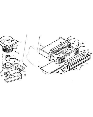 Blower assembly and body section