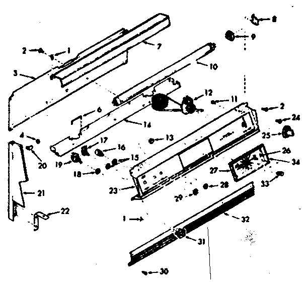 Backguard section
