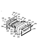 Oven door section