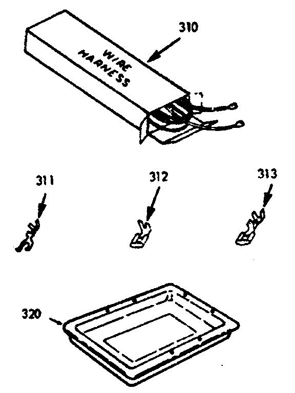 Wire harnesses and components rotisserie pan kit