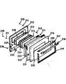 Oven door section