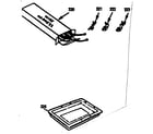 Kenmore 1037267360 wire harnesses & components & optional rotisserie pan kit diagram