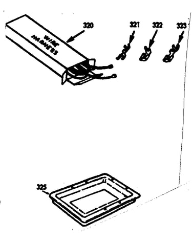 Wire harnesses & components & optional rotisserie pan kit