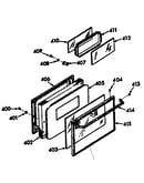 Oven door section