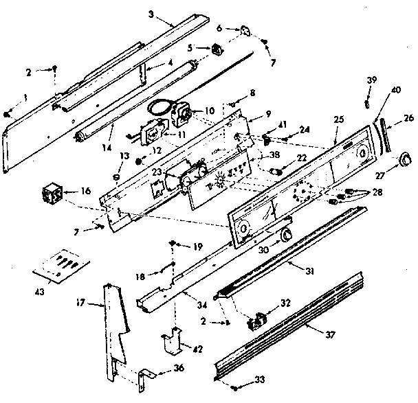 Backguard section