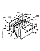 Oven door section