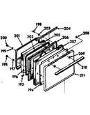 Oven door section