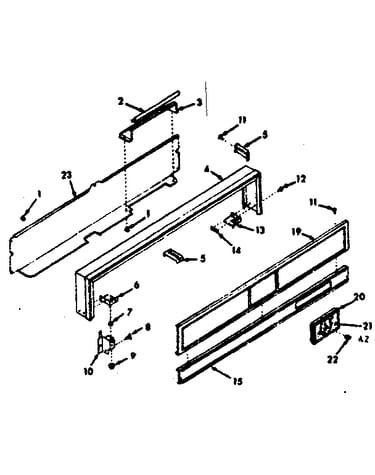 Backguard section