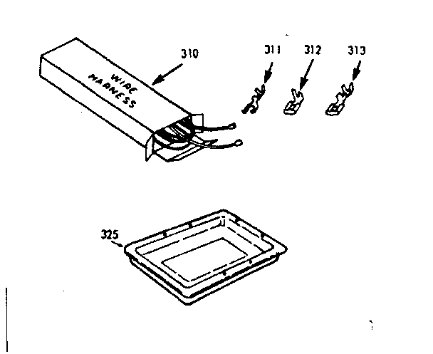 WIRE HARNESS & COMPONENTS & ROTISSERIE PAN