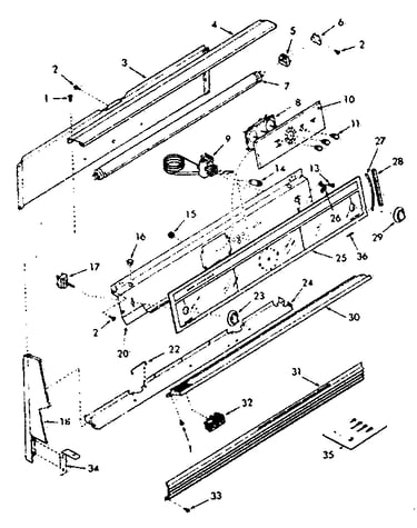 Backguard section