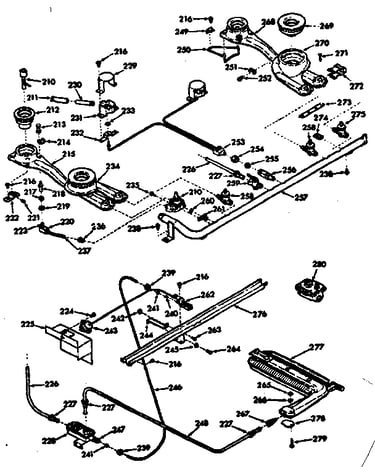 Burner section