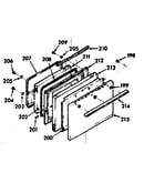 Oven door section