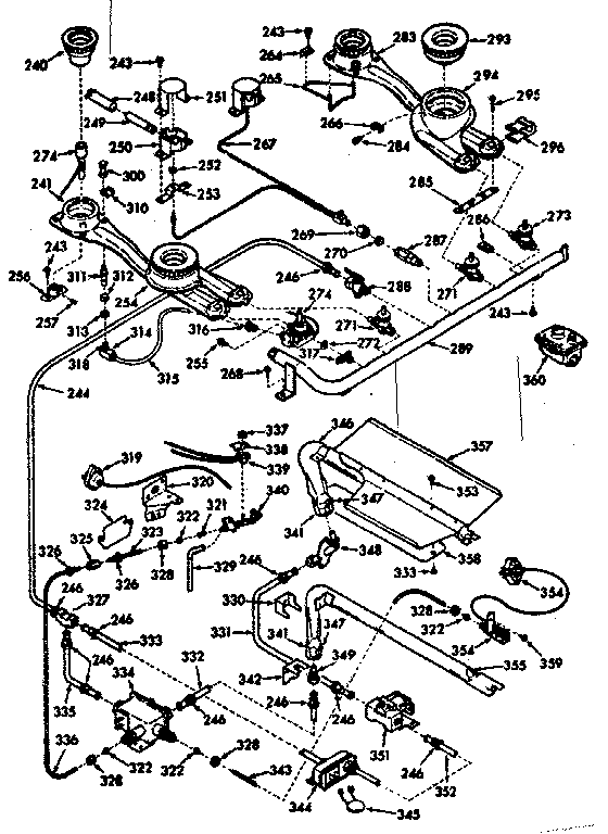 Burner section