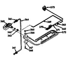 Kenmore 1037717240 upper oven burner section diagram