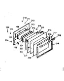Oven door section