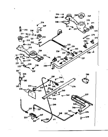 Lower burner section