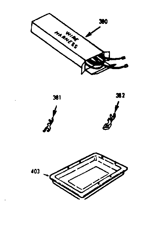 Wire harnesses & components & optional rotisserie pan kit