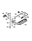 Upper oven burner section