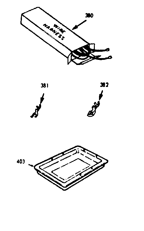 Wire harnesses & components & optional rotisserie pan kit