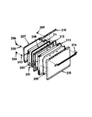 Oven door section