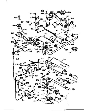Burner section