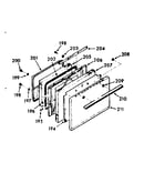 Oven door section