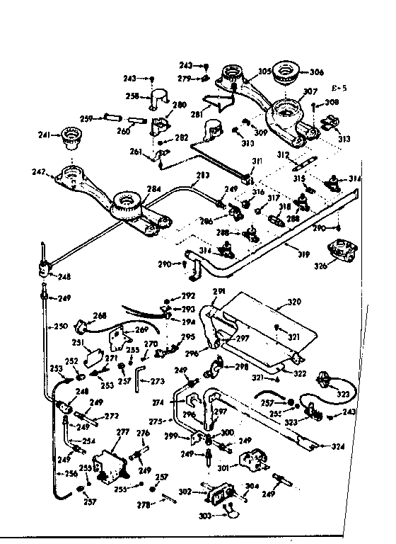 Burner section
