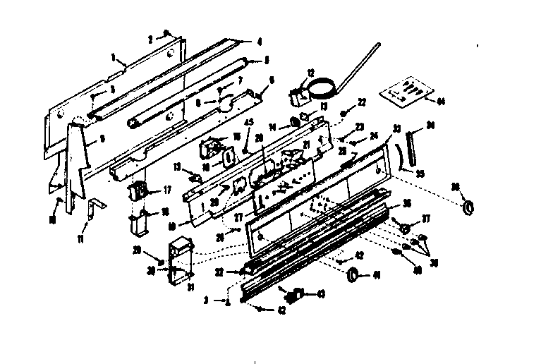 Backguard section