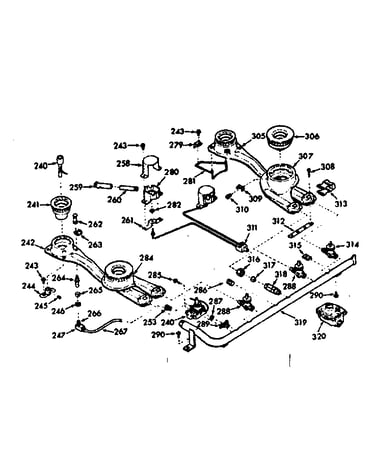 Burner section