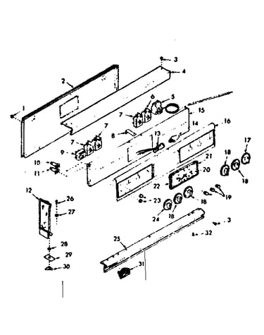 Backguard section