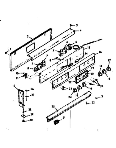 Backguard section