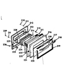 Oven door section