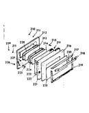 Oven door section