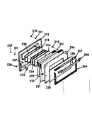 Oven door section
