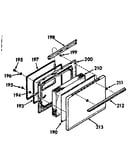 Oven door section