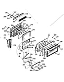 Oven door section