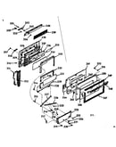 Oven door section