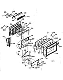 Oven door section