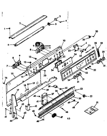 Backguard section