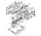 Kenmore 1039377240 backguard and burner box section diagram