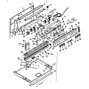 Kenmore 1039377220 backguard and burner box section diagram