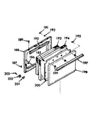 Oven door section