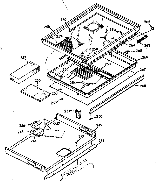 Main top cook surface