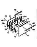 Oven door section