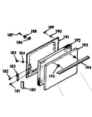 Lower oven door section
