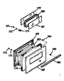 Oven door section