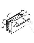 Oven door-lower body